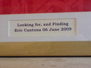 mufc shirt framing, Looking for, and Finding Eric Cantona signed shirt.
